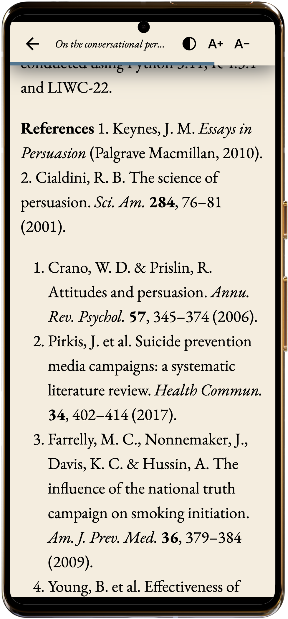 Read PDFs on your mobile phone